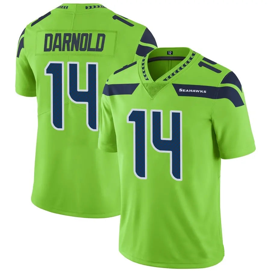 S.Seahawks #14 Sam Darnold Player Green Vapor Limited Football Jerseys football jersey product view 1
