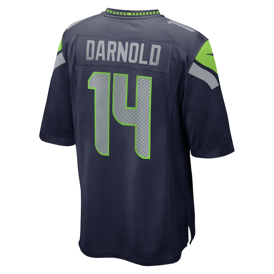 S.Seahawks #14 Sam Darnold Player Navy Home Game Football Jerseys football jersey product view 1