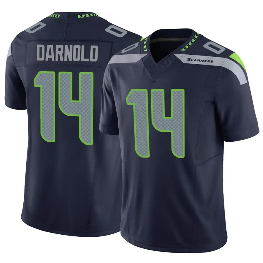 S.Seahawks #14 Sam Darnold Player Navy Vapor F.U.S.E. Limited Football Jerseys football jersey product view 1