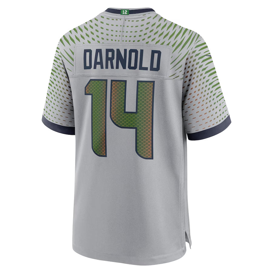 S.Seahawks #14 Sam Darnold Player Wolf Gray Rivalries Collection Game Football Jerseys football jersey product view 1
