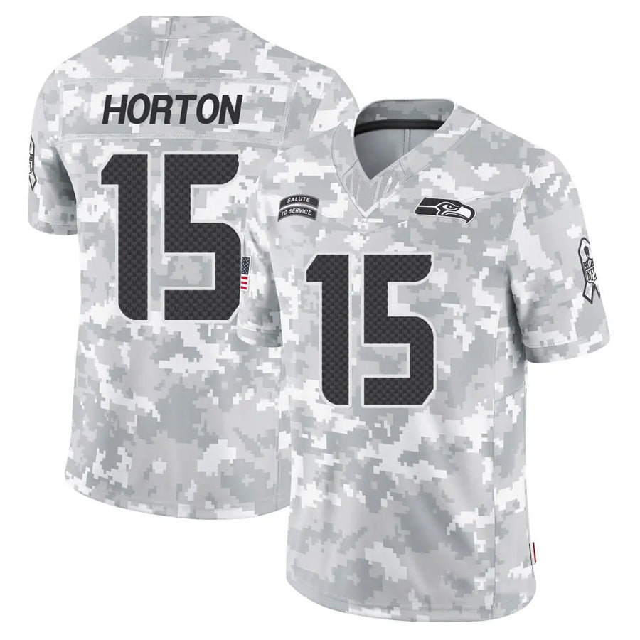 S.Seahawks #15 Tory Horton Player Arctic Camo Salute to Service Limited Football Jerseys football jersey product view 1