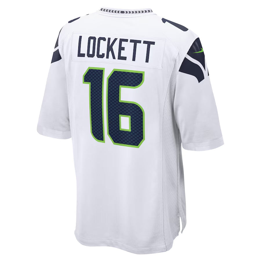 S.Seahawks #16 Tyler Lockett Player White Home Game Football Jerseys football jersey product view 1