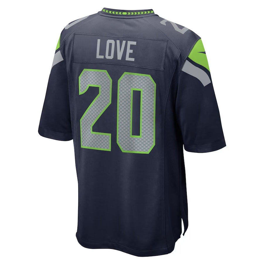 S.Seahawks #20 Julian Love Player Navy Game Stitched American Football Jerseys football jersey product view 1
