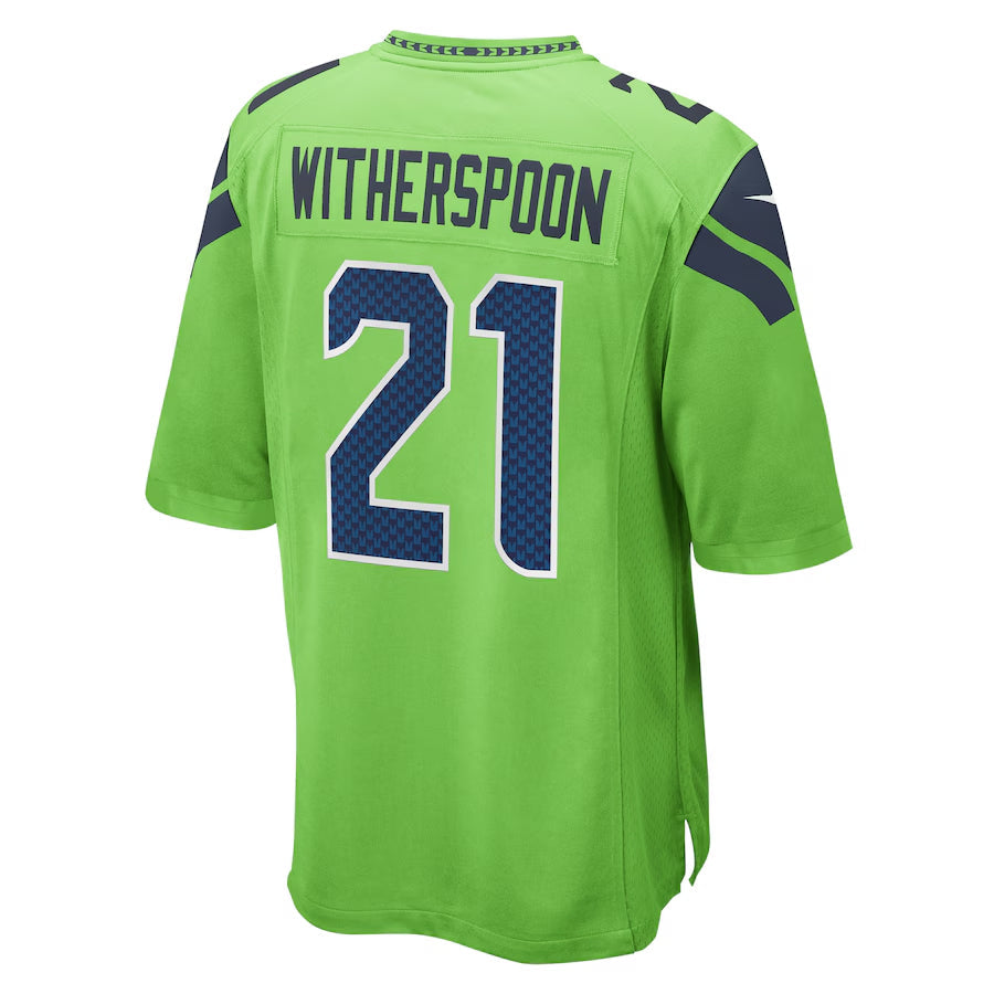 S.Seahawks #21 Devon Witherspoon Player Green Home Game Football Jerseys football jersey product view 1
