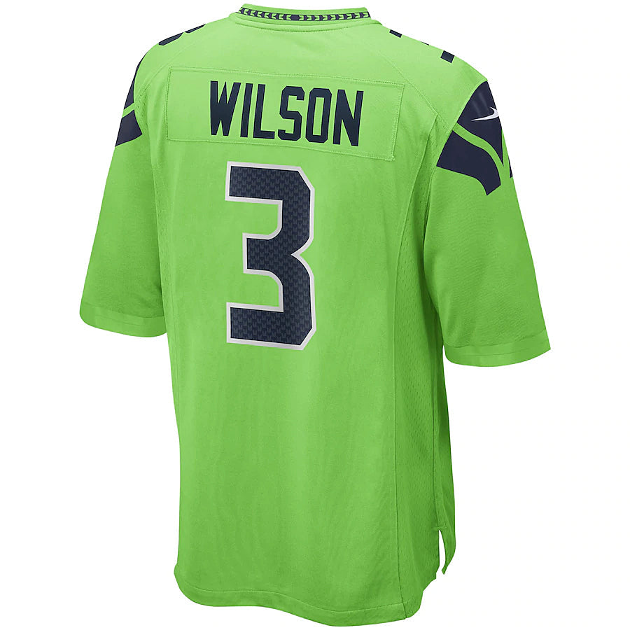 S.Seahawks #3 Nick Emmanwori Player Green Game Football Jerseys football jersey product view 1