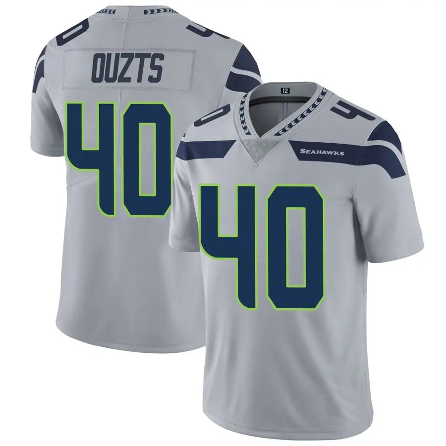 S.Seahawks #40 Robbie Ouzts Player Grey Vapor Limited Football Jerseys football jersey product view 1