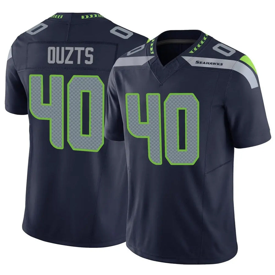 S.Seahawks #40 Robbie Ouzts Player Navy Vapor F.U.S.E. Limited Football Jerseys football jersey product view 1