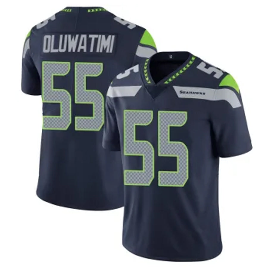 S.Seahawks #55 Olu Oluwatimi Player Navy Vapor F.U.S.E. Limited Football Jerseys football jersey product view 1