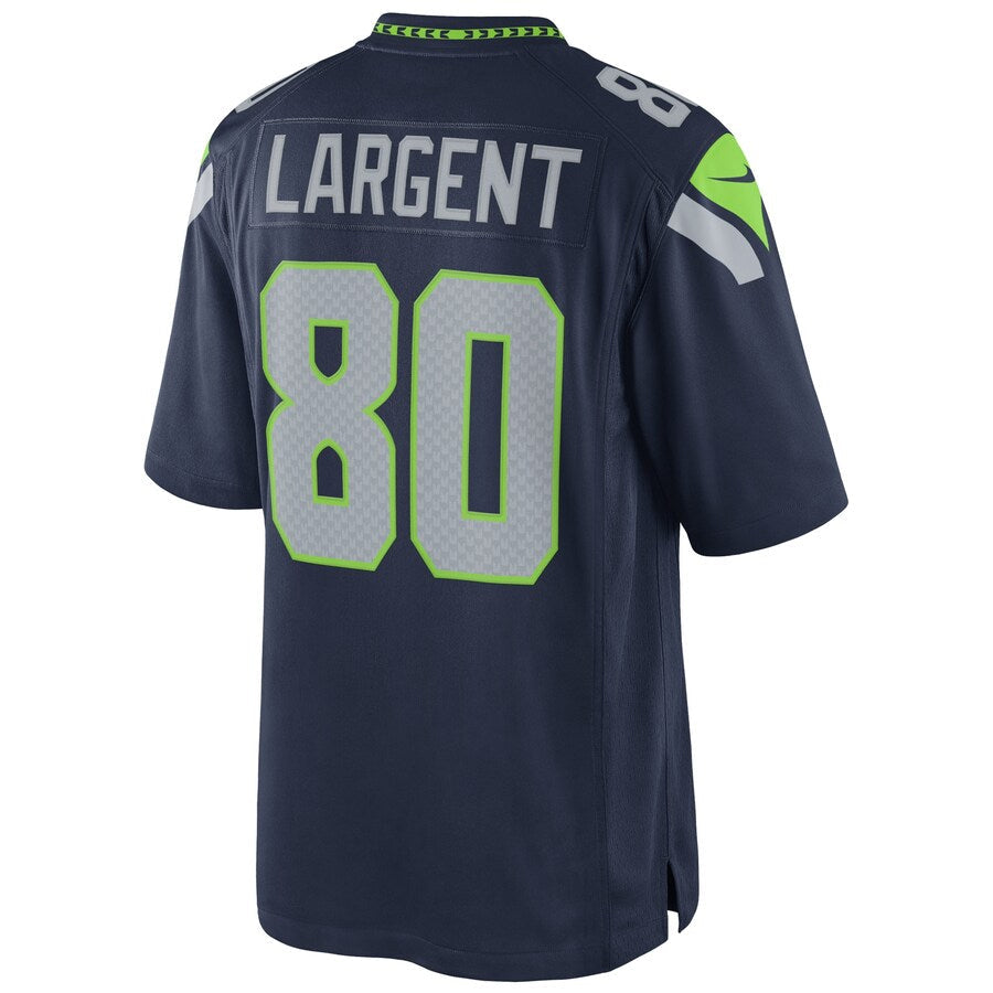S.Seahawks #80 Steve Largent Player Navy Home Game Football Jerseys football jersey product view 1