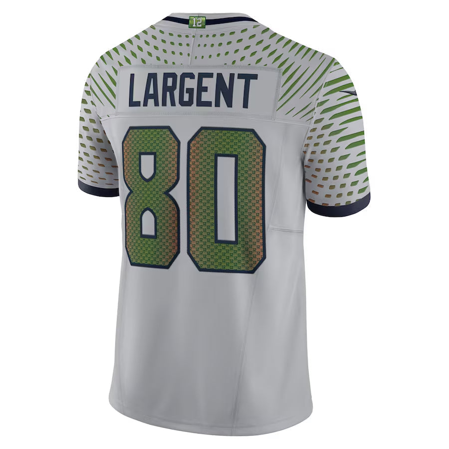 S.Seahawks #80 Steve Largent Player Wolf Gray Rivalries Collection Limited Football Jerseys football jersey product view 1