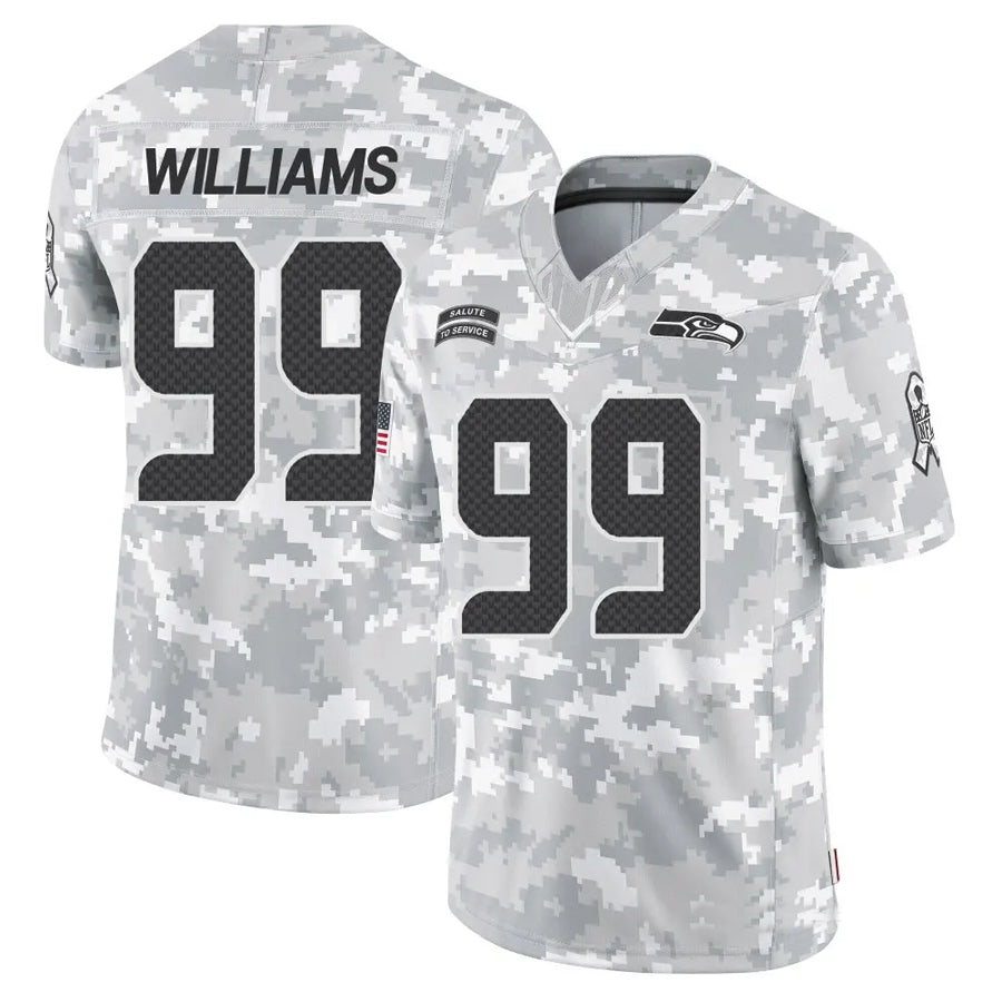 S.Seahawks #99 Leonard Williams Player Arctic Camo Salute to Service Limited Football Jerseys football jersey product view 1