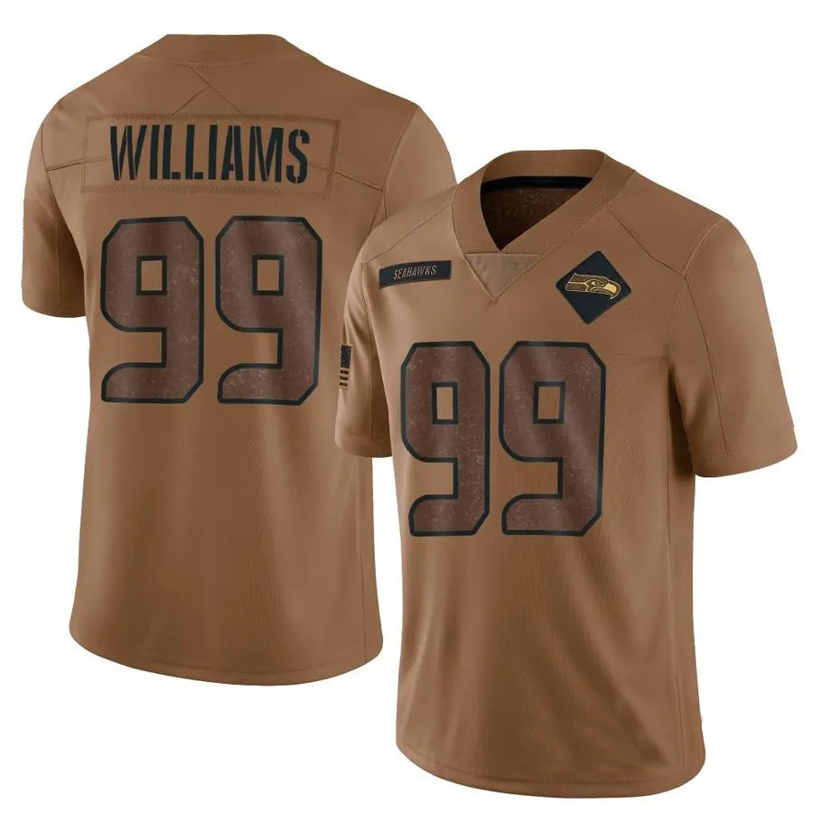 S.Seahawks #99 Leonard Williams Player Brown Salute To Service Limited Football Jerseys football jersey product view 1