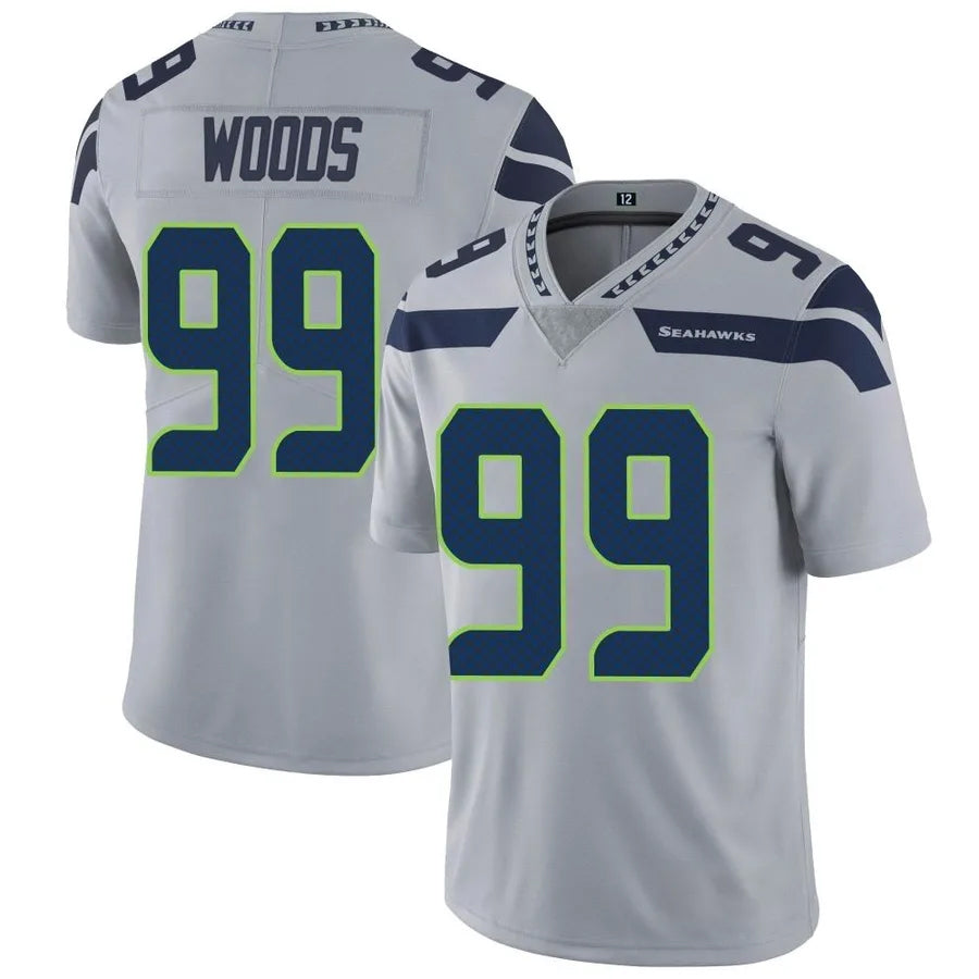 S.Seahawks #99 Leonard Williams Player Gray Vapor Limited Football Jerseys football jersey product view 1