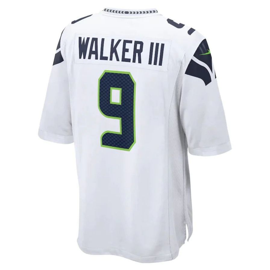#9 Kenneth Walker III Player S.Seahawks White Game Football Jerseys football jersey product view 1