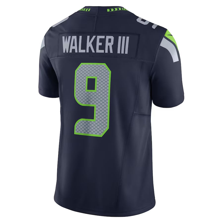 S.Seahawks #9 Kenneth Walker III Player Navy Vapor F.U.S.E. Limited Football Jerseys football jersey product view 1
