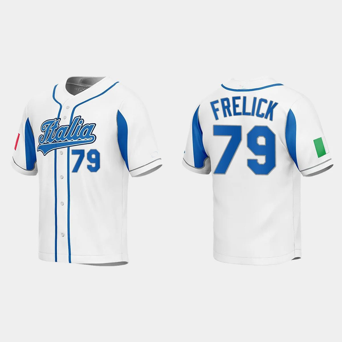 #79 SAL FRELICK ITALY BASEBALL 2023 WORLD BASEBALL CLASSIC JERSEY ¨C ROYAL Stitches Baseball Jerseys baseball jersey product view 1