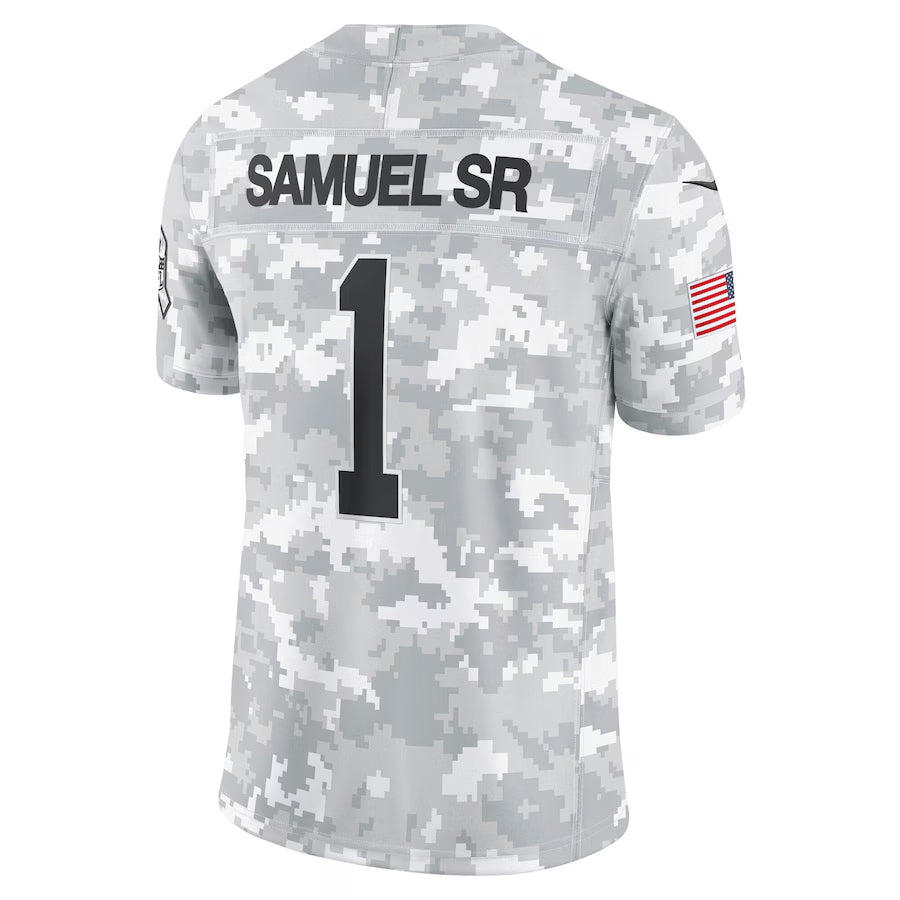 SF.49ers #1 Ricky Pearsall Player Arctic Camo Salute to Service Limited Football Jerseys football jersey product view 1