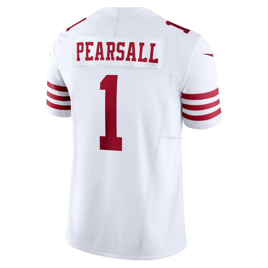 SF.49ers #1 Ricky Pearsall Player White Vapor F.U.S.E. Limited Football Jerseys football jersey product view 1