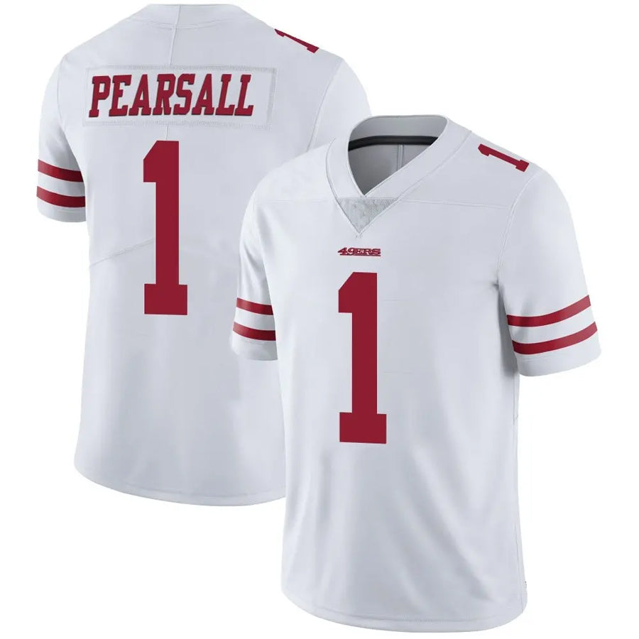 SF.49ers #1 Ricky Pearsall Player White Vapor Limited Game Football Jerseys football jersey product view 1