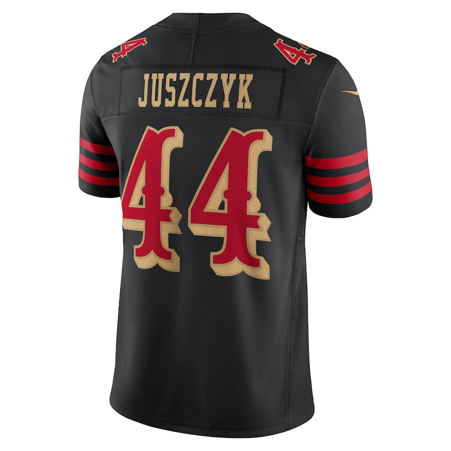 SF.49ers #44 Kyle Juszczyk Player Rivalries Collection Vapor Limited Black Football Jerseys football jersey product view 1