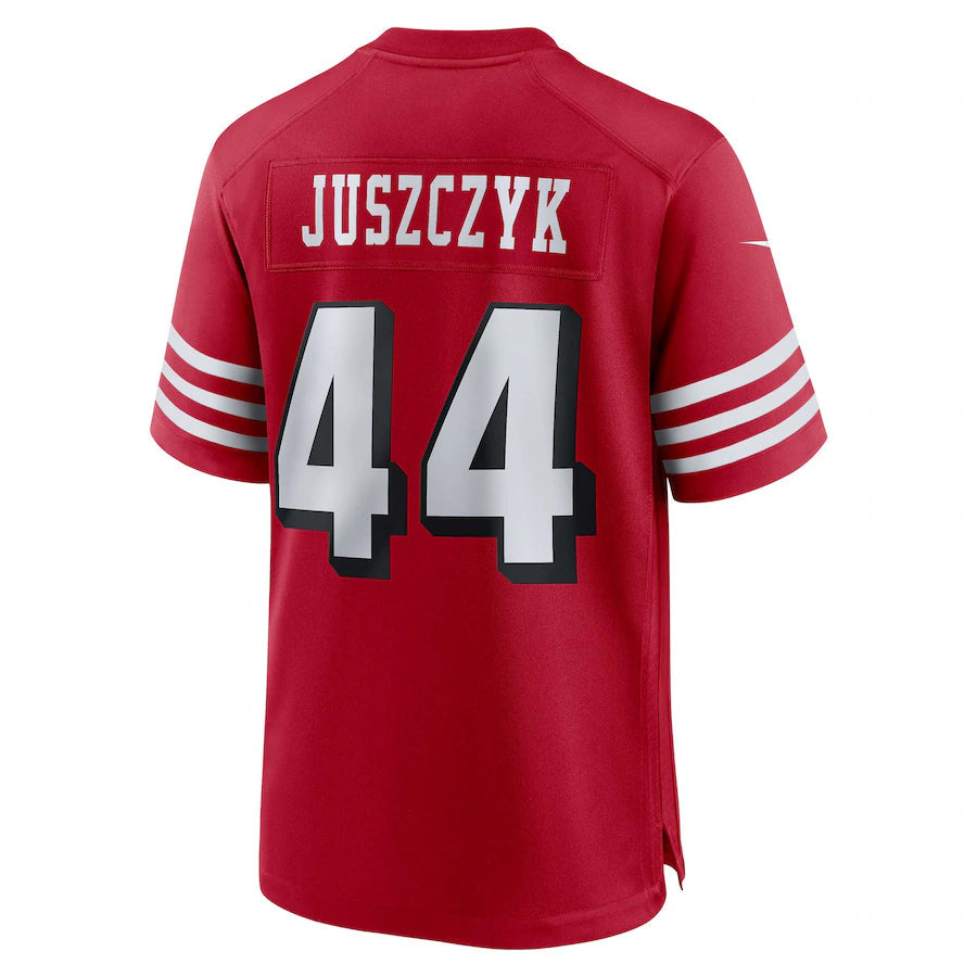 SF.49ers #44 Kyle Juszczyk Player Scarlet Alternate Game Football Jerseys football jersey product view 1
