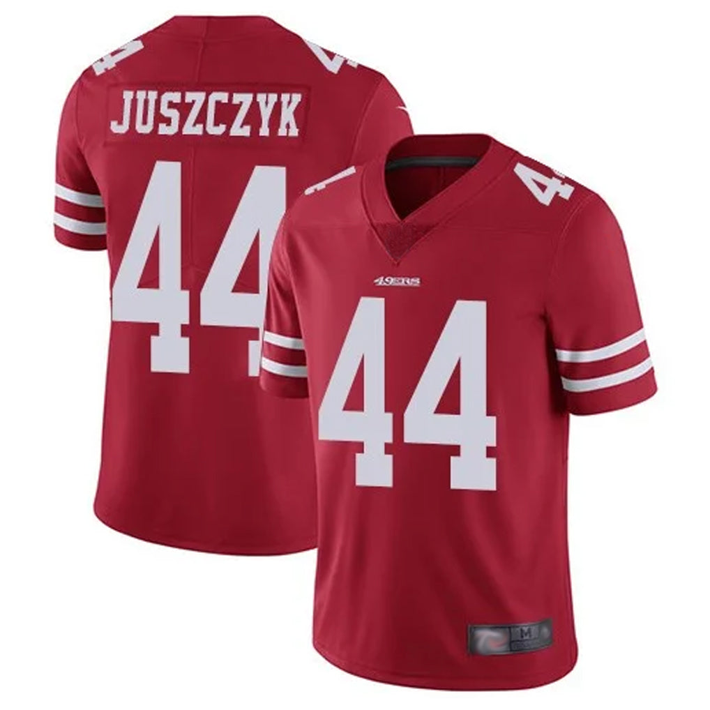 SF.49ers #44 Kyle Juszczyk Player Vapor Untouchable Limited Throwback Scarlet Football Jerseys football jersey product view 1