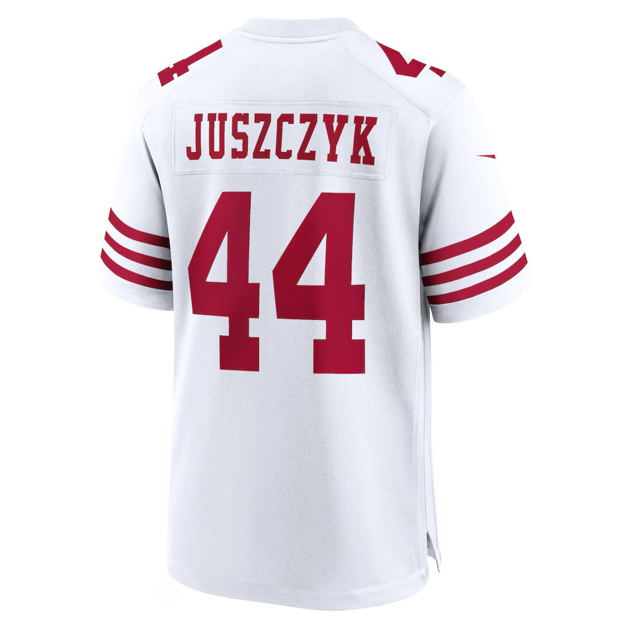SF.49ers #44 Kyle Juszczyk Player White Home Game Football Jerseys football jersey product view 1
