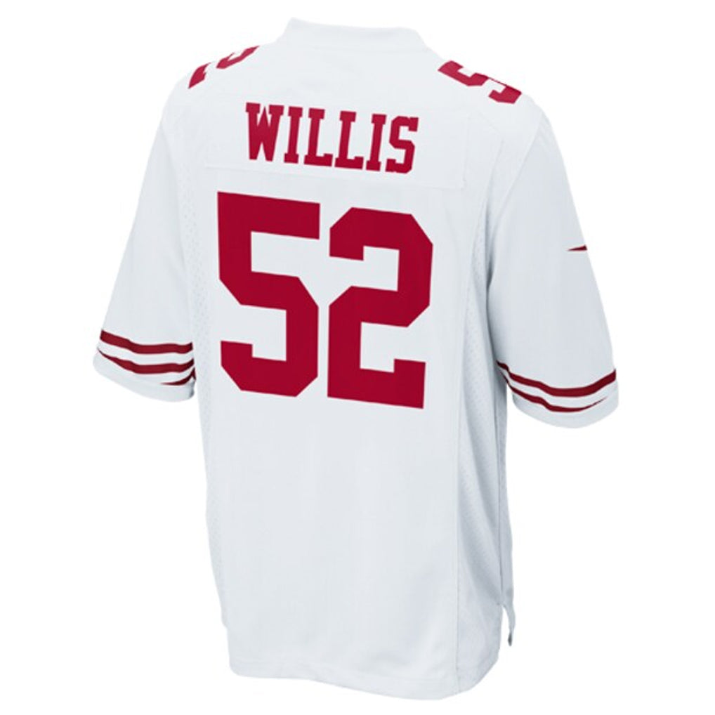SF.49ers #52 Patrick Willis Player White Game Football Jerseys football jersey product view 1