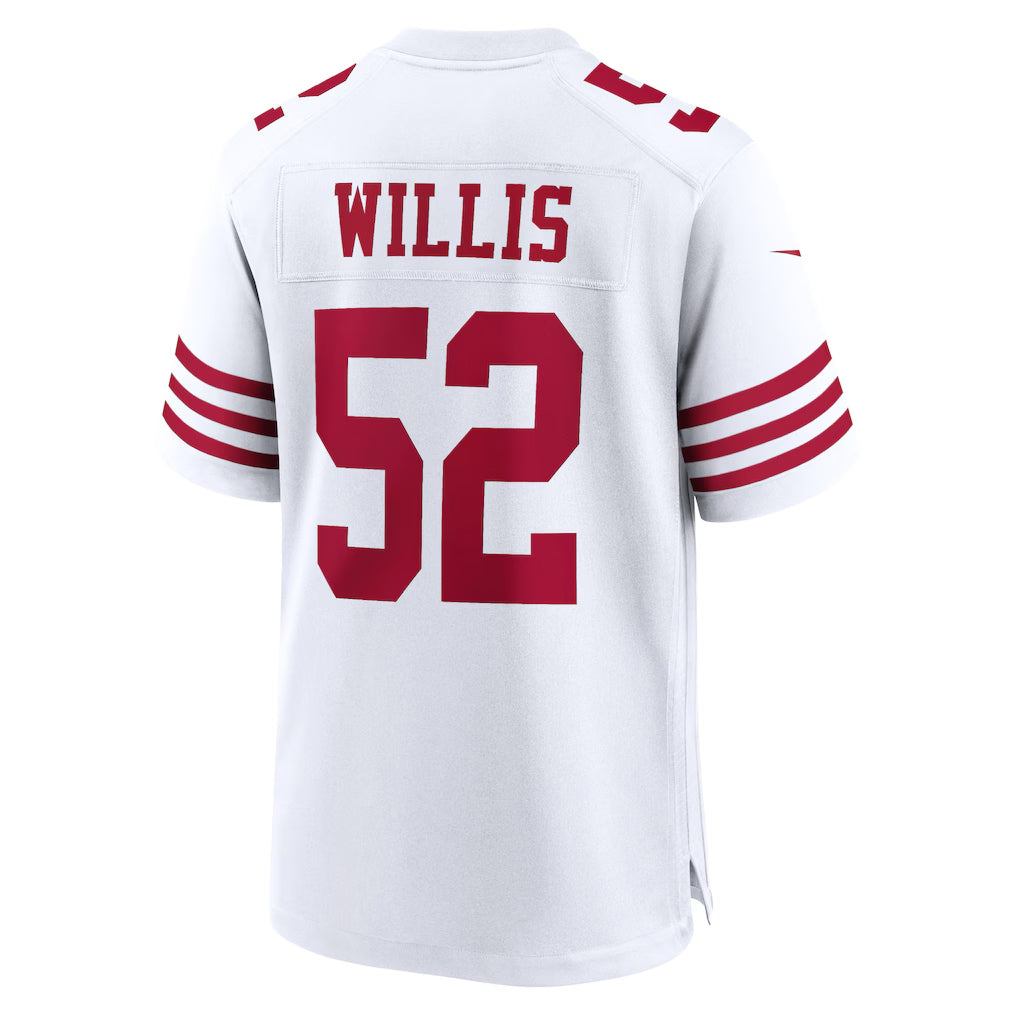 SF.49ers #52 Patrick Willis Player White Home Game Football Jerseys football jersey product view 1