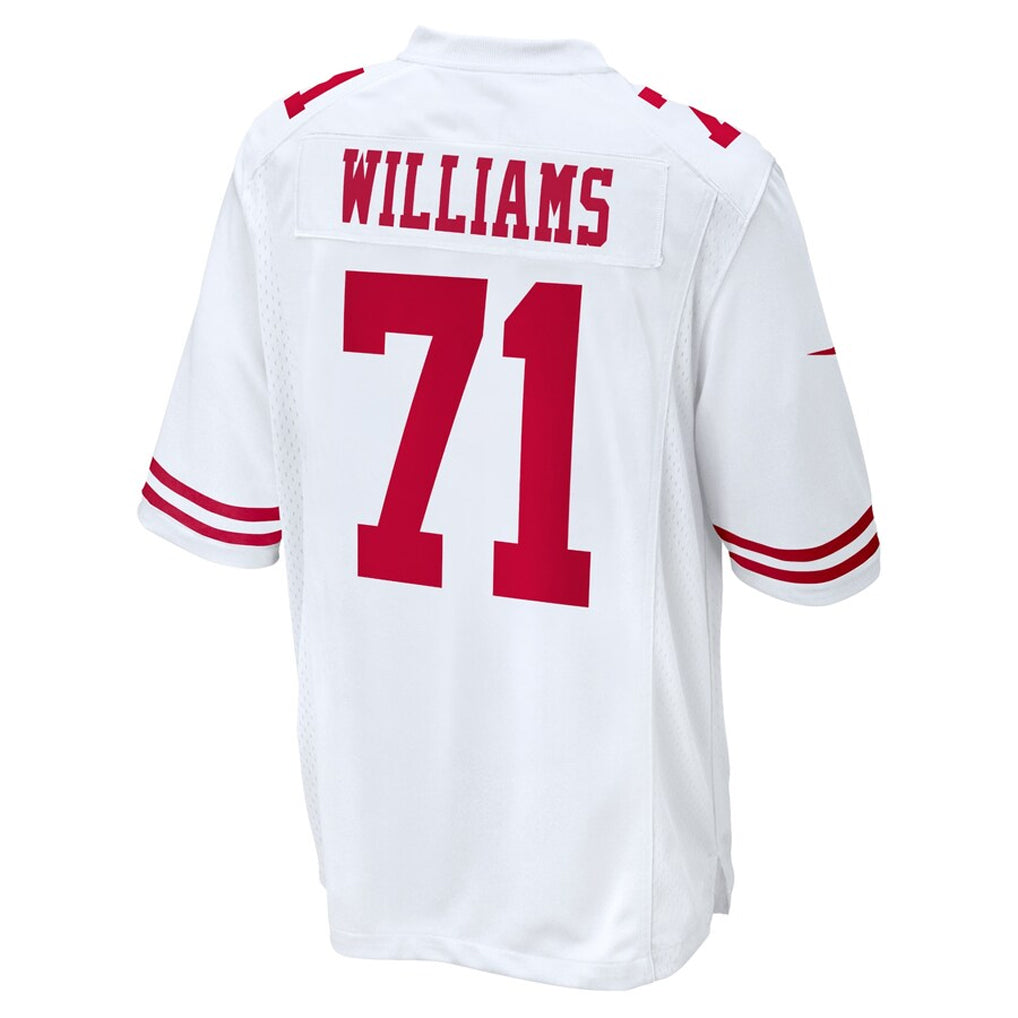SF.49ers #71 Trent Williams Player White Game Football Jerseys football jersey product view 1