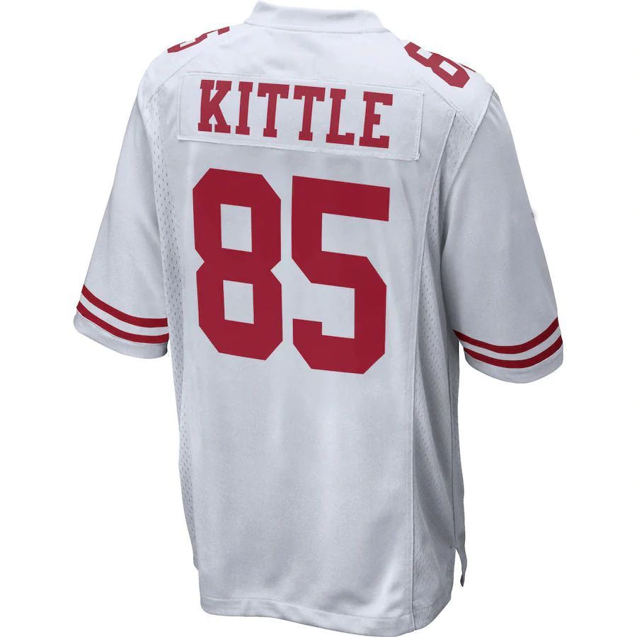 #85 George Kittle Player SF.49ers White Game Football Jerseys football jersey product view 1
