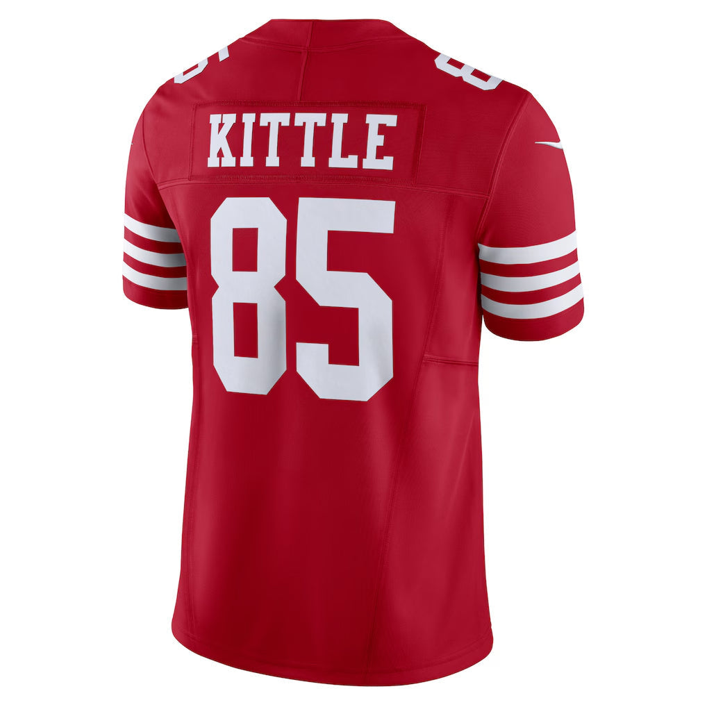 SF.49ers #85 George Kittle Player Scarlet Vapor F.U.S.E. Limited Football Jerseys football jersey product view 1