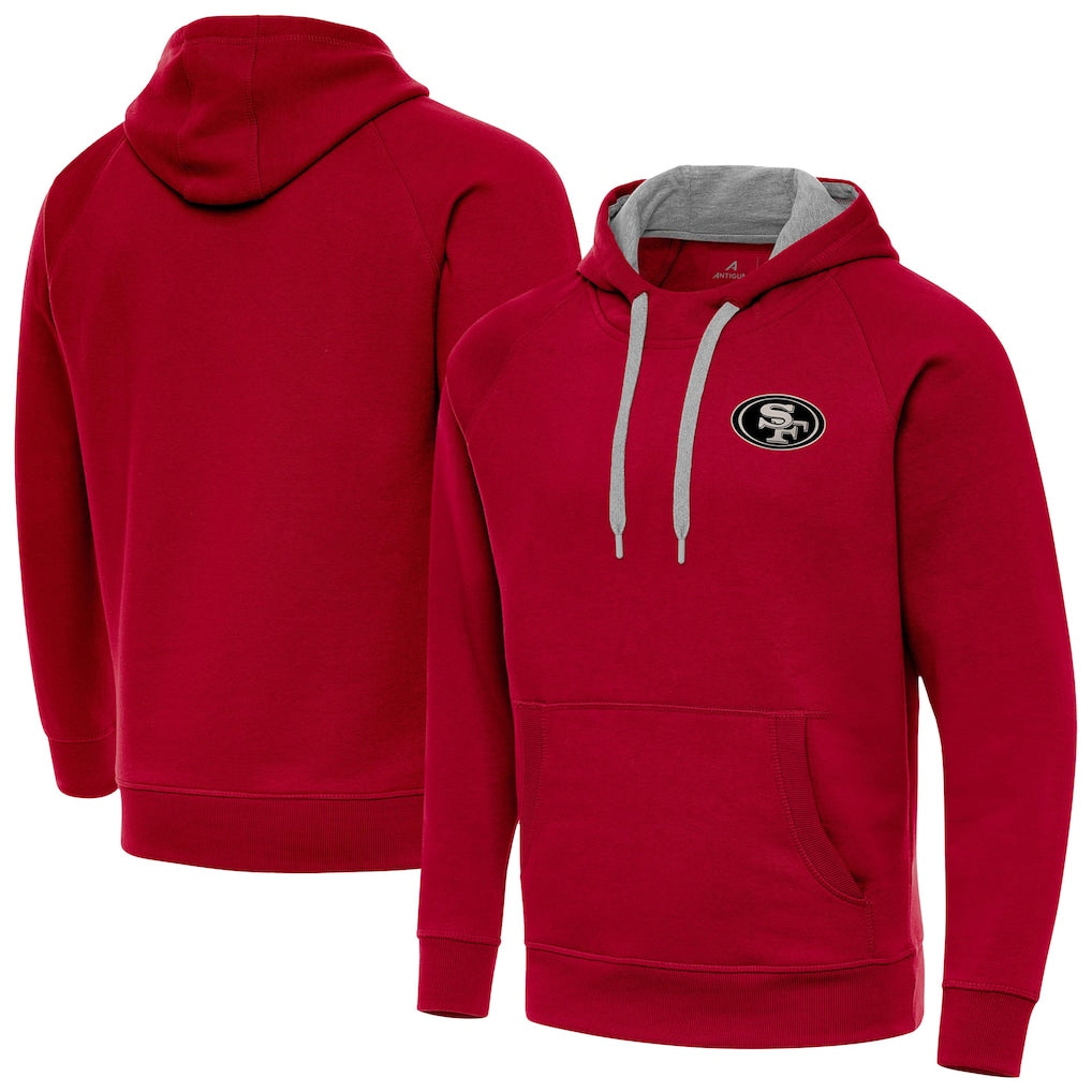 SF.49ers Scarlet Victory Pullover Hoodie Player Football Jerseys football jersey product view 1
