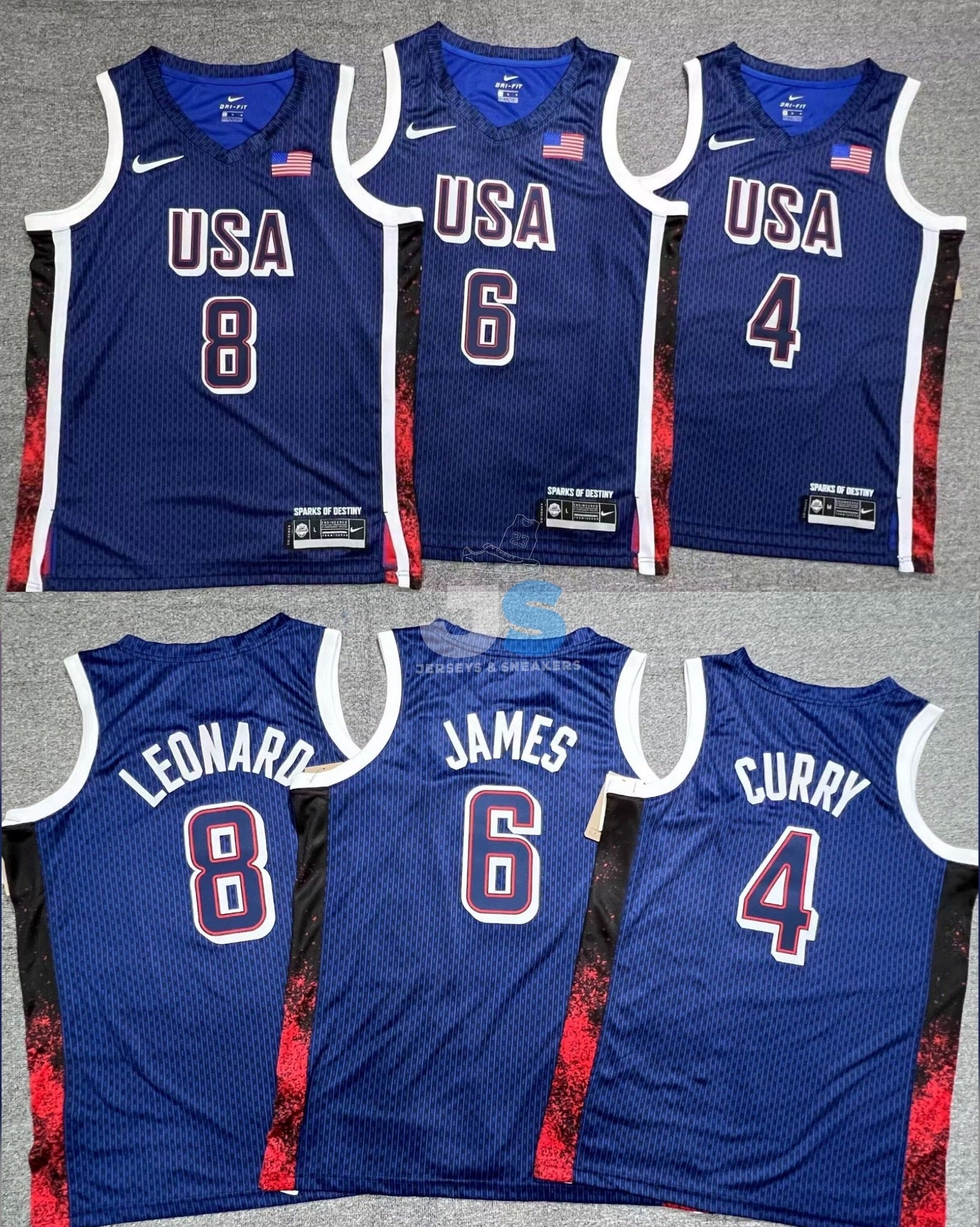 Anthony Davis Team USA 2024 Olympics Jersey sports jersey product view 2