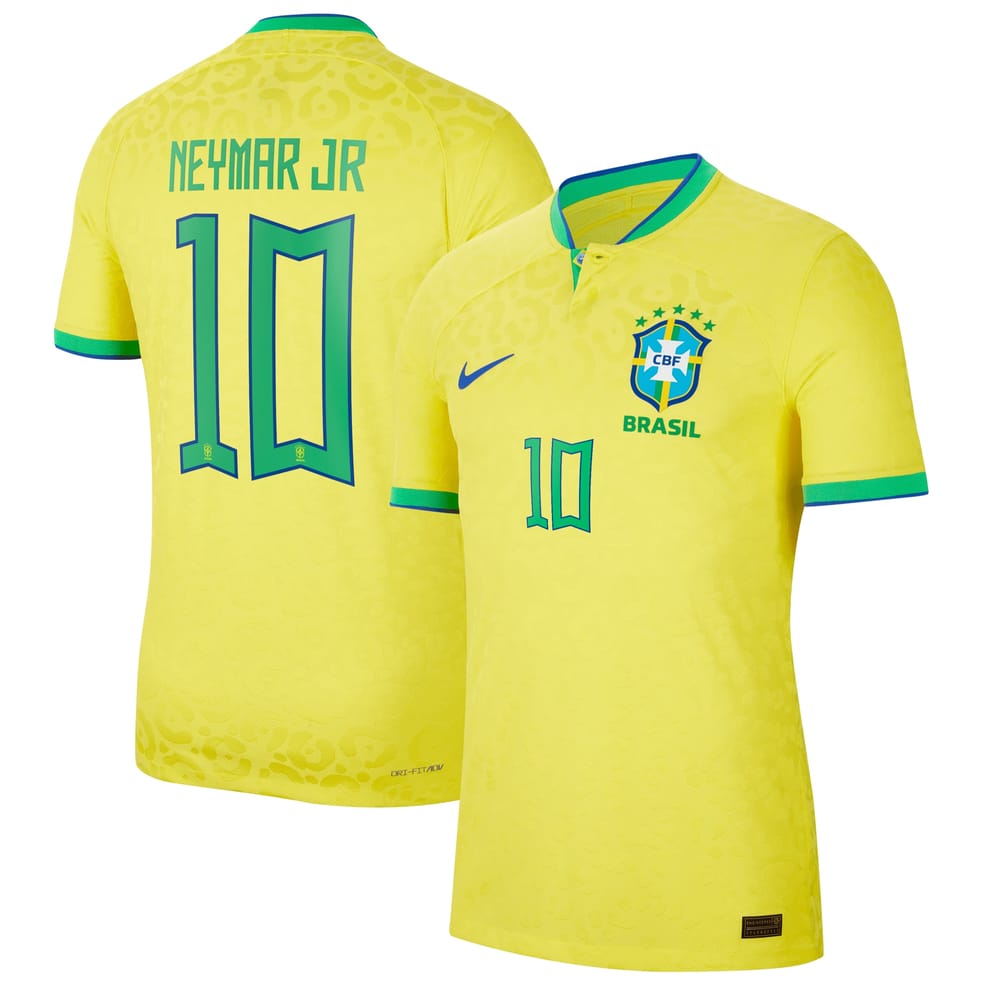 Neymar Jr Brazil Jersey sports jersey product view 1