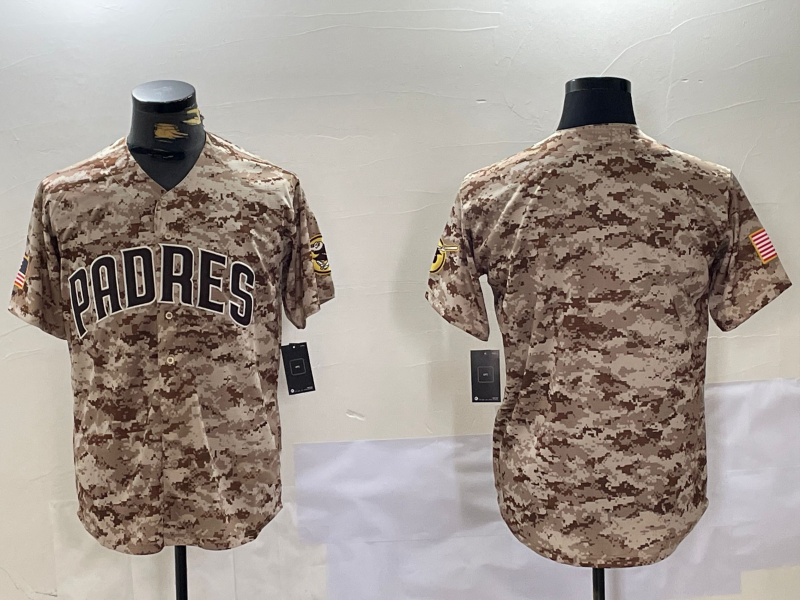 San Diego Padres Blank Camo Cool Base Stitched Stitched Baseball Jersey baseball jersey product view 1