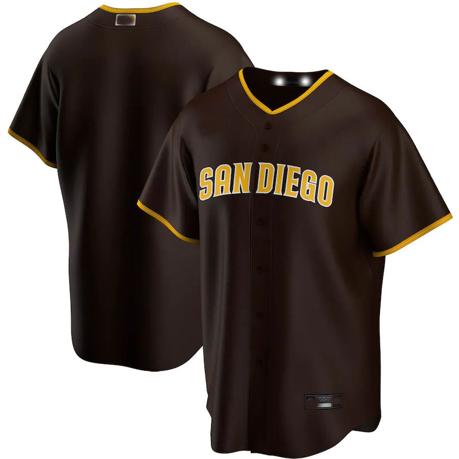 San Diego Padres Brown Road Replica Team Jersey Baseball Jerseys baseball jersey product view 1