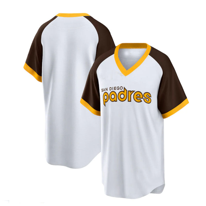San Diego Padres Home Cooperstown Collection Team Jersey - White Baseball Jerseys baseball jersey product view 1