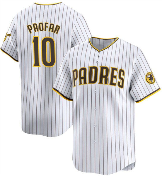 San Diego Padres #10 Jurickson Profar White 2024 Home Limited Baseball Stitched Jersey baseball jersey product view 1