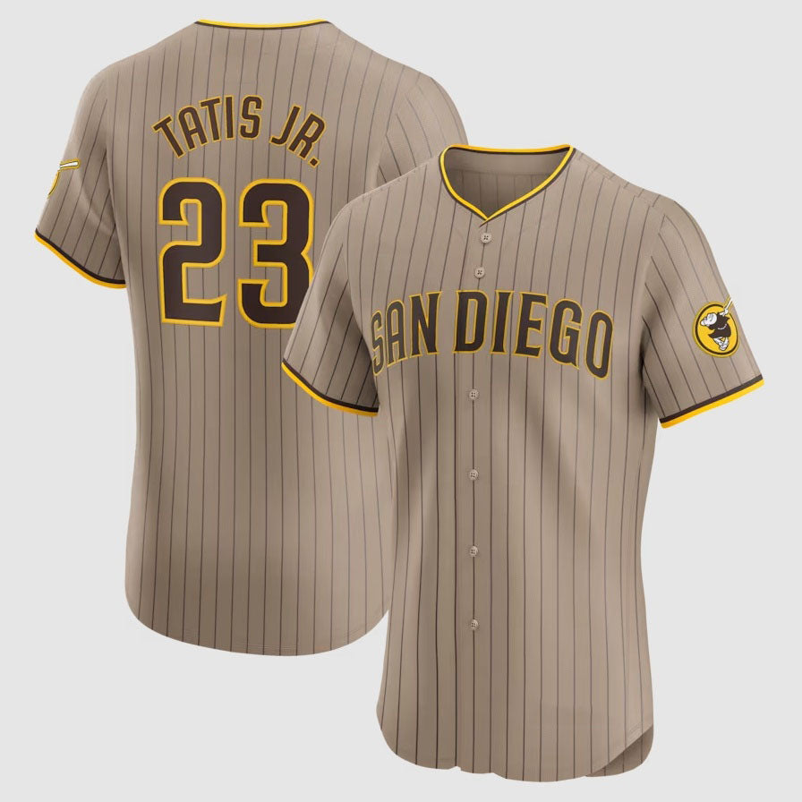 San Diego Padres #23 Fernando Tatis Jr. Alternate Elite Player Jersey - Sand Stitched Baseball Jersey baseball jersey product view 1