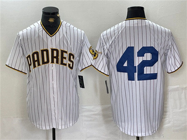 San Diego Padres #42 Jackie Robinson White Cool Base Stitched Baseball Jersey baseball jersey product view 1