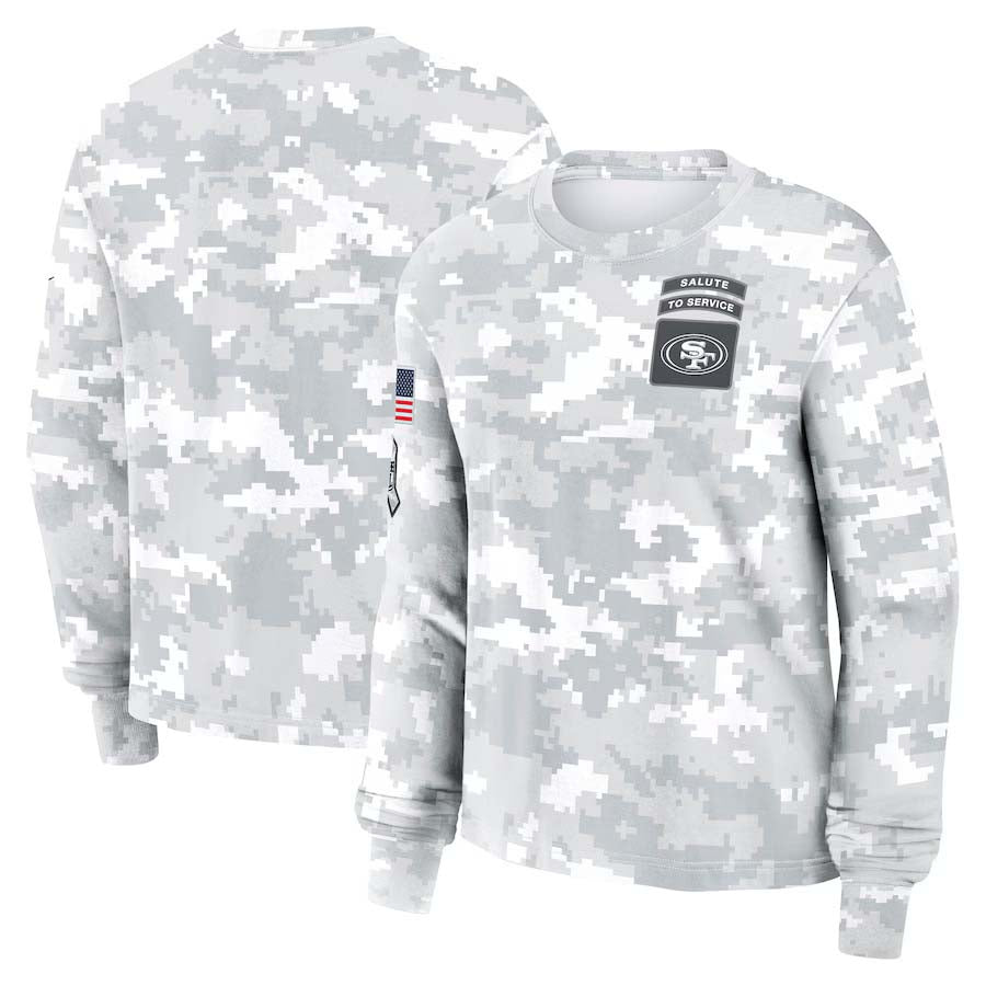 SF.49ers Salute To Service Club Pullover Birthday gifts Player Game Jersey Stitched American Football Jerseys football jersey product view 1