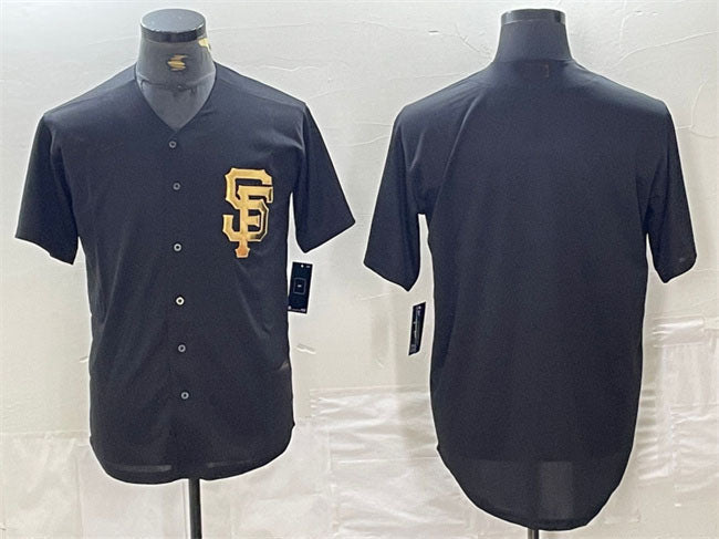 San Francisco Giants Blank Black Cool Base Stitched Baseball Jersey baseball jersey product view 1