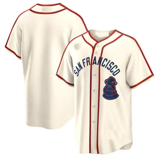 San Francisco Giants Blank Cream 2024 Rickwood Classic Stitched Baseball Jersey baseball jersey product view 1