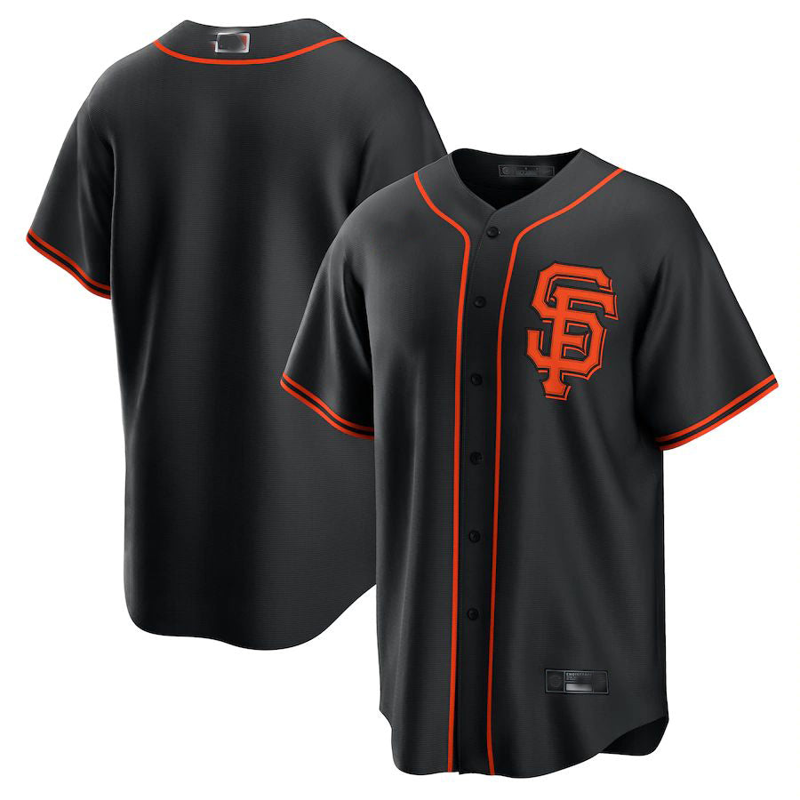 San Francisco Giants Black Alternate Replica Team Jersey Baseball Jerseys baseball jersey product view 1