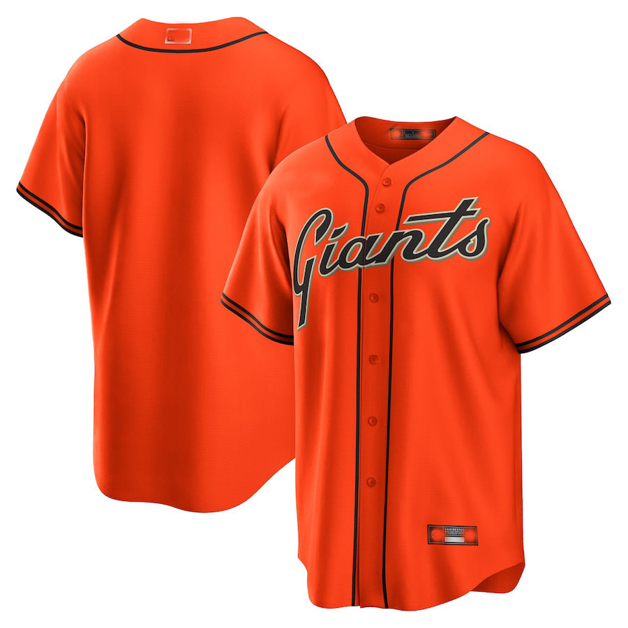 San Francisco Giants Orange Alternate Replica Team Jersey Baseball Jerseys baseball jersey product view 1