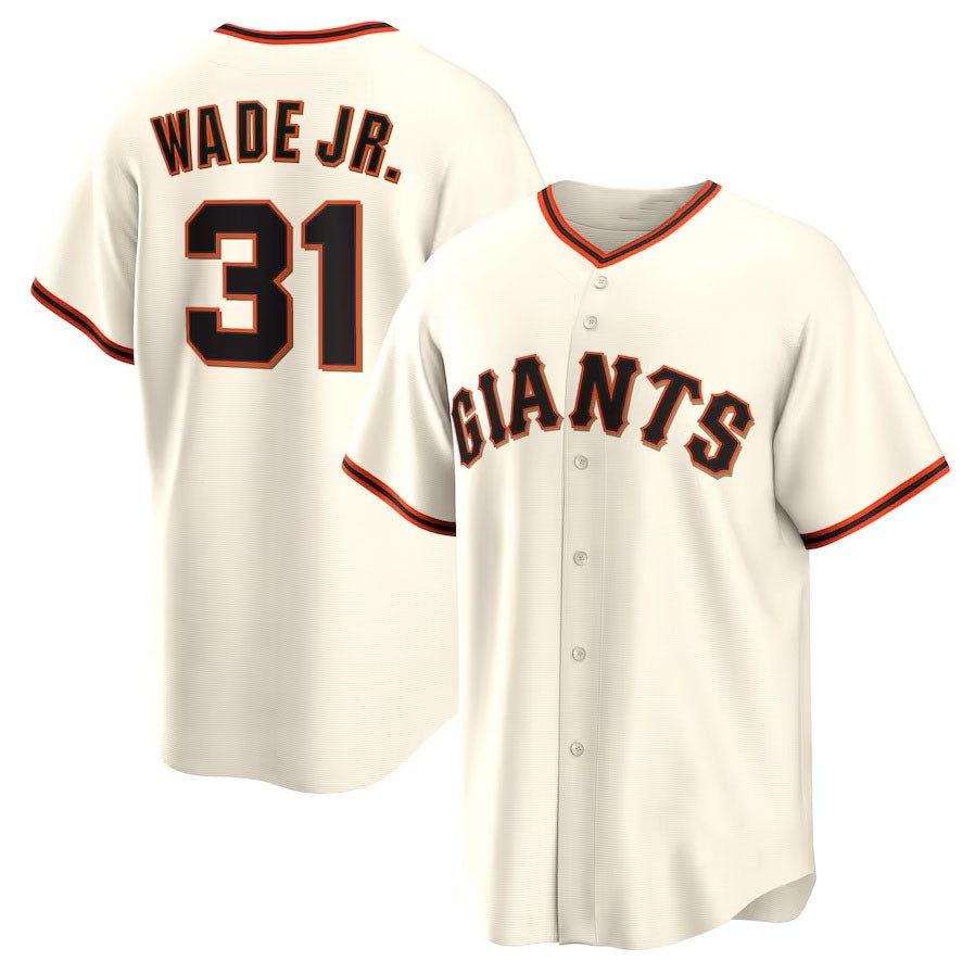 San Francisco Giants #31 LaMonte Wade Jr. Home Replica Player Jersey - Cream Stitched Baseball Jersey baseball jersey product view 1