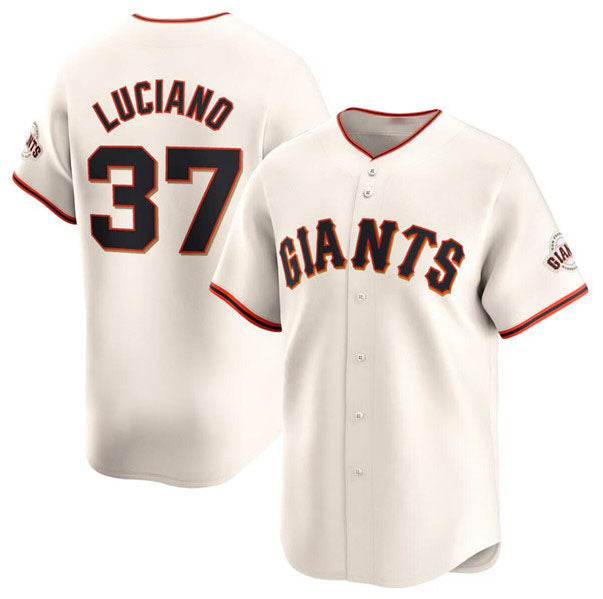 San Francisco Giants #37 Marco Luciano Cream Cool Base Stitched Baseball Jersey baseball jersey product view 1