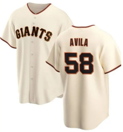 San Francisco Giants #58 Nick Avila Cream Cool Base Stitched Baseball Jersey baseball jersey product view 1