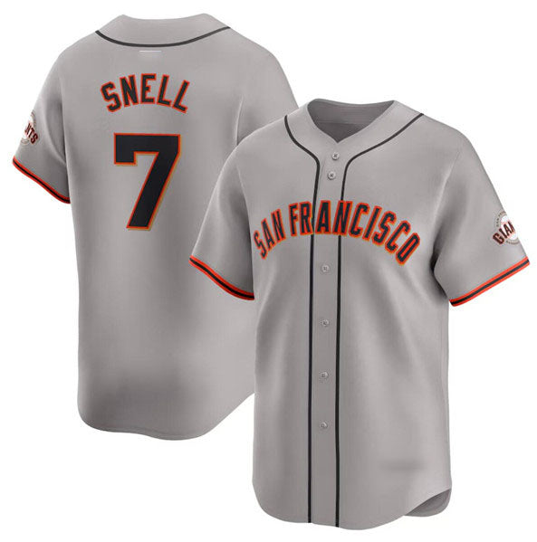 San Francisco Giants #7 Blake Snell Gray Away Limited Stitched Baseball Jersey baseball jersey product view 1